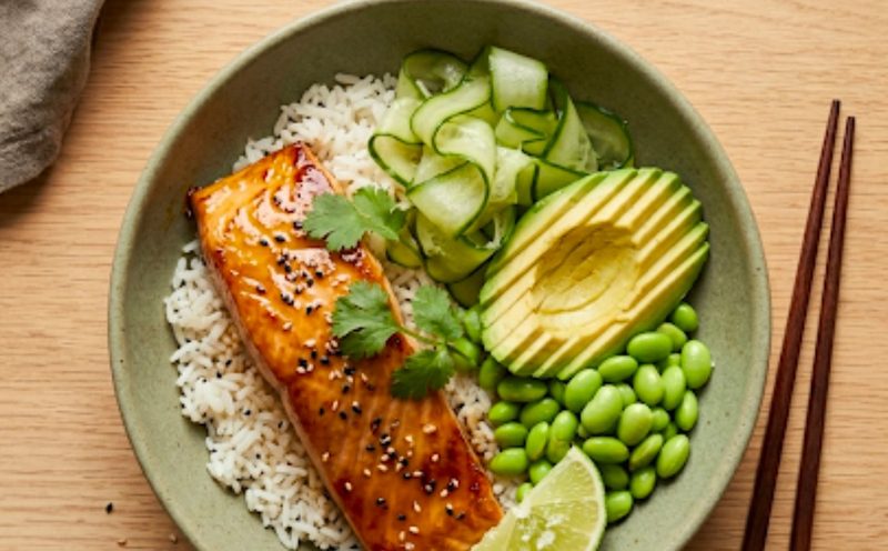Miso-Butter Salmon Bowls